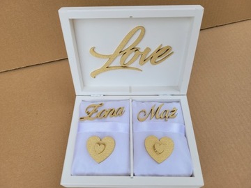 Свадебный набор Коробка для конвертов/вешалки для колец