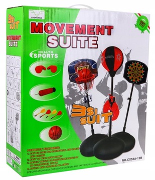 БАСКЕТБОЛ для детей БАСКЕТБОЛ + игра ДАРТС + набор для бокса