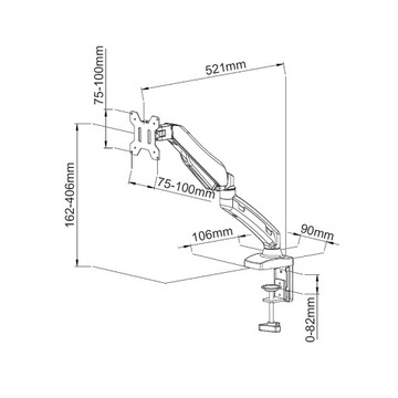 НАСТОЛЬНЫЙ ГАЗОДЕРЖАТЕЛЬ ДЛЯ МОНИТОРА 13–27 ДЮЙМОВ