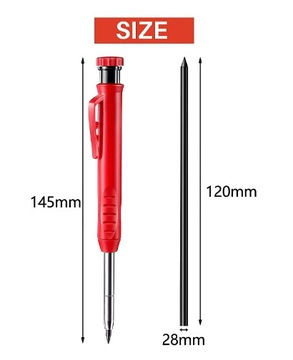 Узкий карандаш стилус автоматический строительный маркер плотник