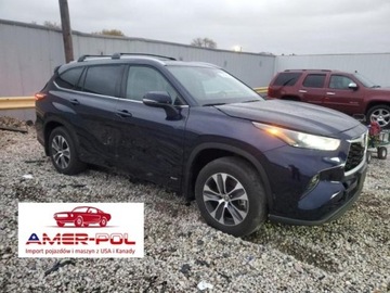 Toyota Highlander III 2022 Toyota Highlander 2022 r.,2,5L XLE 4x4 2.5 Hybryda 243KM