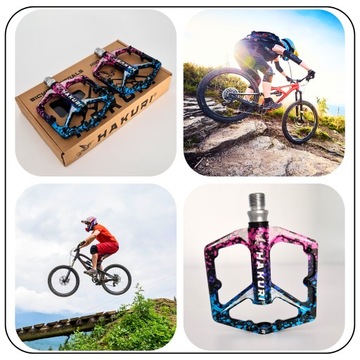 ПЛАТФОРМА АЛЮМИНИЕВЫЕ ВЕЛОСИПЕДНЫЕ ПЕДАЛИ 3 ПОДШИПНИКА МАШИНА/СВЕТ HAKURI