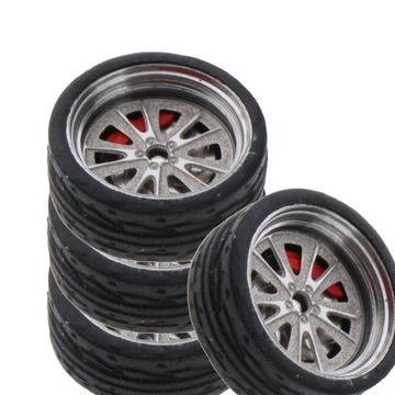 2 резиновых автомобильных колеса для радиоуправляемой машины 1/64