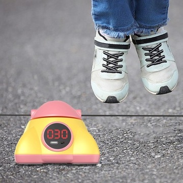 Электрическая скакалка Тихая, прочная скакалка со светодиодным дисплеем, розовая