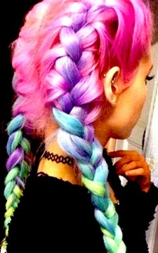 Синтетические волосы для цветных кос OMBRE