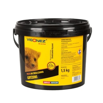 VIGONEZ kuny duże gryzonie pasta 1,5kg DIFENAKUM