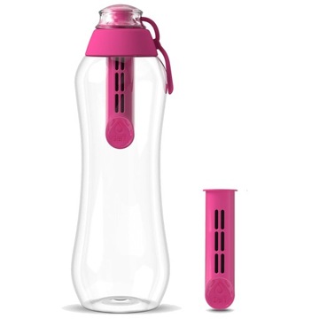 Butelka filtrująca wodę Dafi 0,7l różowa +2 filtry