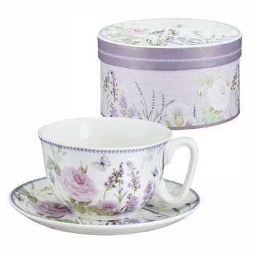 Filiżanka 300 ml ze spodkiem LAVENDER WLN VILLA ITALIA