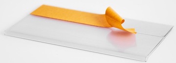 ИНФОРМАЦИОННЫЙ КАРМАН САМОКЛЕЯЩИЙСЯ, ПРОЗРАЧНЫЙ 30Х90 ММ – 100 ШТ.