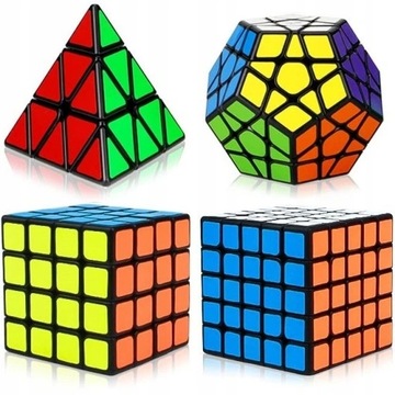 ZESTAW KOSTKA 2x2 3x3 4x4 5x5 Pyraminx Megaminx