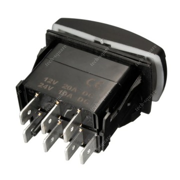 Кулисный переключатель CARLING 3 POS 7 PIN Якорь без фиксации