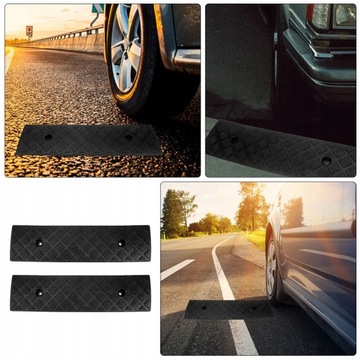 Колесо автомобиля на подъездной дороге к бордюру