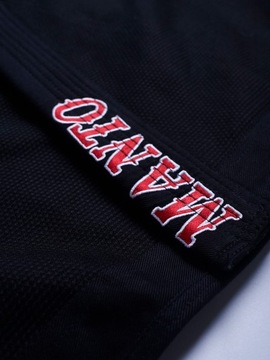 Manto gi kimono bjj jiu-jitsu coral black a1
