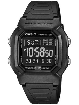 Zegarek CASIO W-800H-1BVES + BOX męski kolor czarny