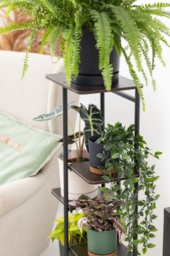 Большая подставка для цветов 106см металл, 7 уровней для цветов, полка-чердак MONDO