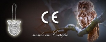 брелок со светоотражающим элементом в виде совы, геометричный узор SCANDI OWL