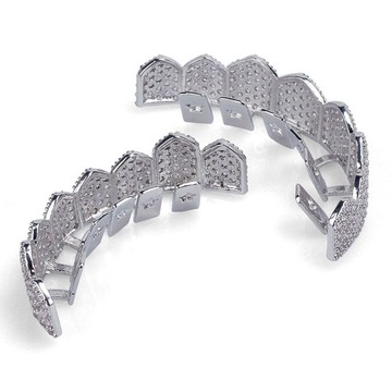 AAA 8 Grill верхний и нижний протез, серебро
