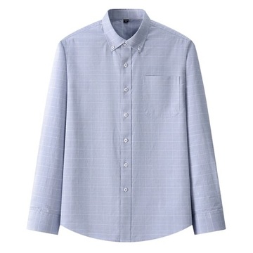 100% Men's Business Casual Cotton Oxford Shirt Sin