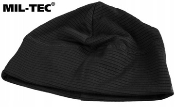 Czapka termoaktywna sportowa Mil-Tec Army Beanie Soft oddychająca czarna