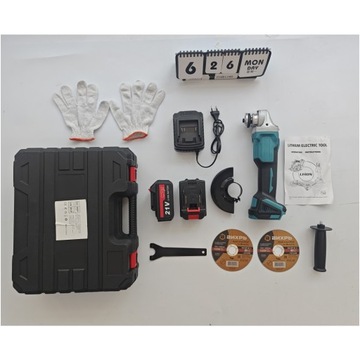 АККУМУЛЯТОРНАЯ УГЛОВАЯ ШЛИФОВАЛЬНАЯ МАШИНА DIAX 125 ММ + АККУМУЛЯТОР 21 В