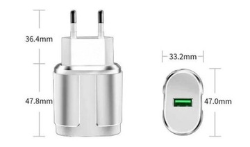 БЫСТРОЕ ЗАРЯДНОЕ УСТРОЙСТВО USB-A FAST CHARGE QC 3.0 18 Вт + КАБЕЛЬ ТИПА C ПОЛИРОВКА ЭКСТРЕМАЛЬНАЯ