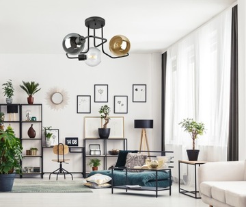 Потолочный светильник PLAFON MODERN LED люстра BALL SZKŁO