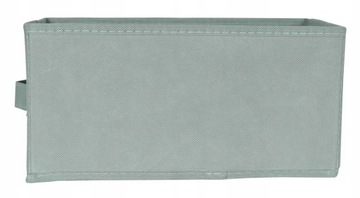 Pudełko z włókniny 28x14x14 cm - szare na bieliznę zabawki ciuchy