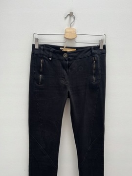 BIBA BY escada czarne jeans slim spodnie 34 xs