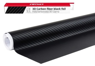 FOLIA CARBON 3D KARBON OKLEINA CZARNA SAMOCHODOWA