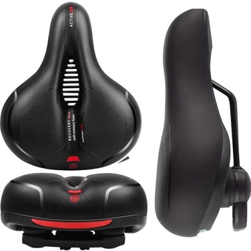 КОМФОРТНОЕ ВЕЛОСИПЕДНОЕ СЕДЛО СПОРТИВНОЕ СЕДЛО МЯГКОЕ, ШИРОКАЯ ВЕНТИЛЯЦИЯ