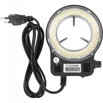 ОСВЕЩЕНИЕ ДЛЯ МИКРОСКОПА ПОДСВЕТКА С РЕГУЛИРУЕМОЙ ЯРКОСТЬЮ 144 светодиода 58 мм