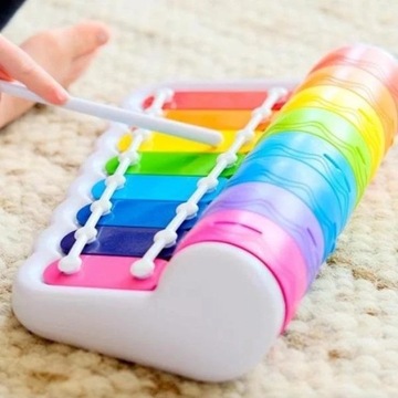 FAT BRAIN TOYS ROCK'N'ROLLER PIANO CYMBAŁKI PIANINKO