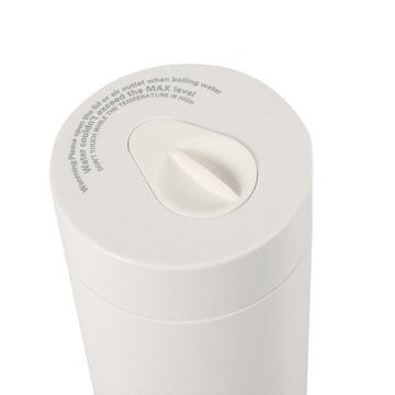 ПОРТАТИВНЫЙ ЭЛЕКТРИЧЕСКИЙ ЧАЙНИК ИЗ НЕРЖАВЕЮЩЕЙ СТАЛИ БЕЛЫЙ 400МЛ