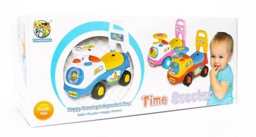 АВТОМОБИЛЬ PUSHER RIDE-OVER CAR DELUXE АВТОМОБИЛЬ 3 в 1 РУЛЕВОЕ КОЛЕСО С ИНТЕРАКТИВНОЙ МУЗЫКОЙ