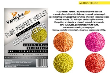 Fluo Pellet KUKURYDZA Perfect 2 mm 1kg ŻÓŁTY PAN RYBA 85764