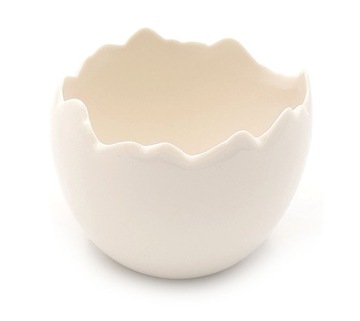 Osłonka ceramiczna BIAŁE jajko wielkanocne skorupka