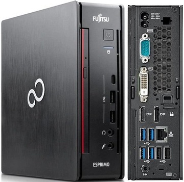 MIni PC Fujitsu Q957 Tiny 8GB 128GB SSD W10/W11 RS-232 USB-C