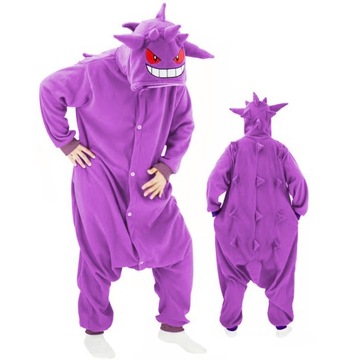Piżama Onesie KIGURUMI Purpurowy Gengar
