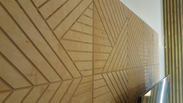 Rombis - 3D деревянная стеновая панель - Правая