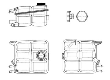 NRF 454015 NÁDOBKA VYROVNÁVACÍ KAPALINA CHLADÍCÍ