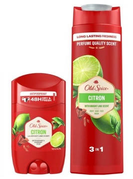 OLD SPICE CITRON ZESTAW DEO SZTYFT 50ml +ŻEL400ml