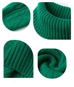 ДЖЕМПЕР ИЗ ШЕРСТИ 100% МЕРИНОСОВАЯ ШЕРСТЬ ЗЕЛЕНЫЙ