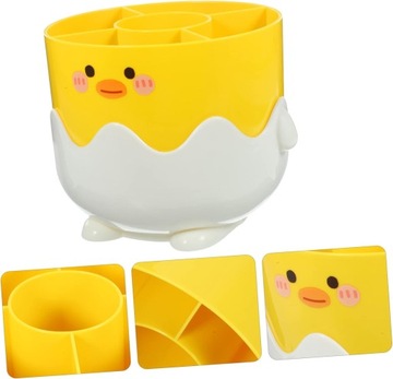 2 стойки для хранения кистей для макияжа, мусорный бак, настольная корзина