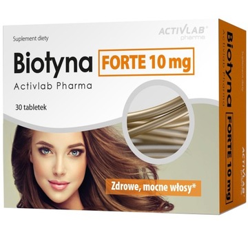 Activlab Biotyna Forte 10mg 30tabs WŁOSY PAZNOKCIE