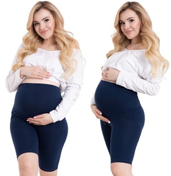 LEGGINSY CIĄŻOWE KOLARKI KRÓTKIE SPODENKI R. L