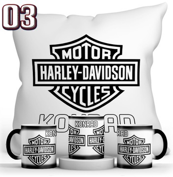 НАБОР HARLEY DAVIDSON MAGIC КРУЖКА + ПОДУШКИ