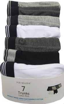 PRIMARK 7-pak majtki bokserki MIX 158 12-13