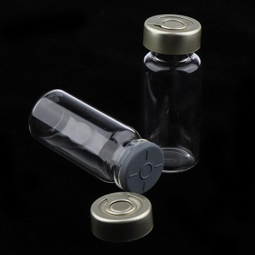 20 штук пустых запечатанных флаконов.