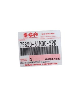 75850-61M00-5PK LOKETNÍ OPĚRKA ORIGINÁLNÍ OE SUZUKI