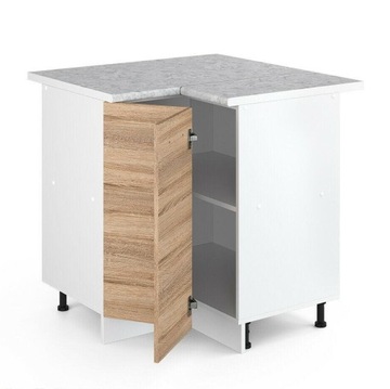 NAROŻNA SZAFKA DOLNA Z BLATEM 75.6CM SONOMA